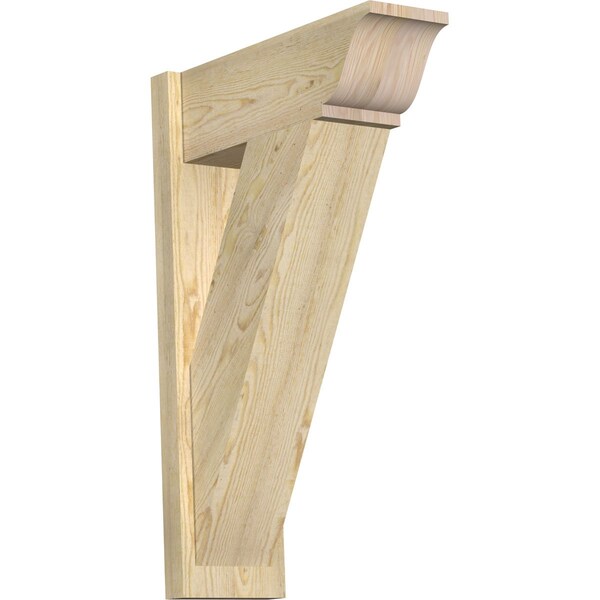 Ekena Millwork Traditional Rough Sawn Traditional Outlooker, Douglas Fir, 8"W x 22"D x 34"H - OUT08X22X34TRA01RDF