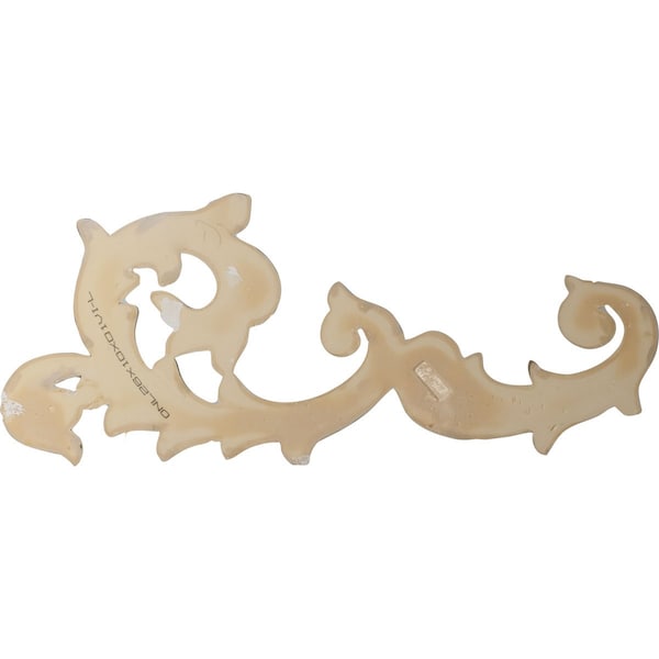 Ekena Millwork 26 3/4"W x 10 3/4"H x 1 5/8"P Sussex Flourish Onlay, Left - ONL26X10X01SU-L