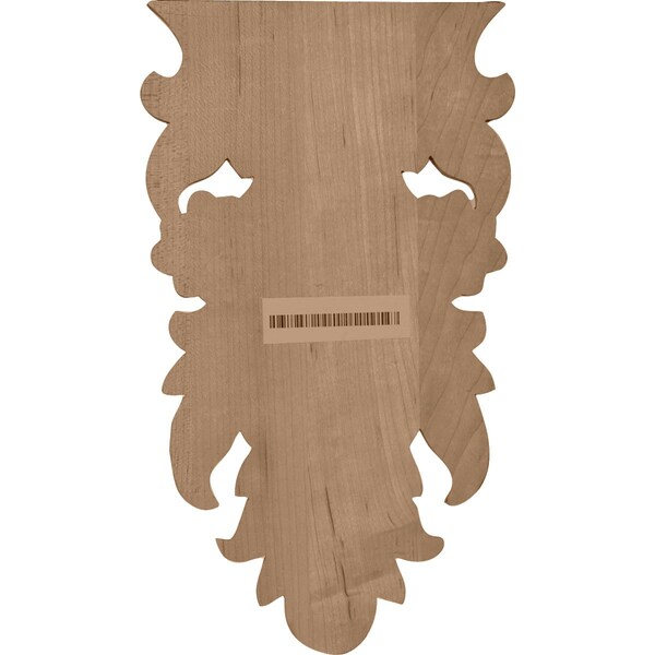 Ekena Millwork 5 1/8"W x 9"H x 1"D, Medium Dover Drop, Rubberwood - ONL05X09X01DRRW
