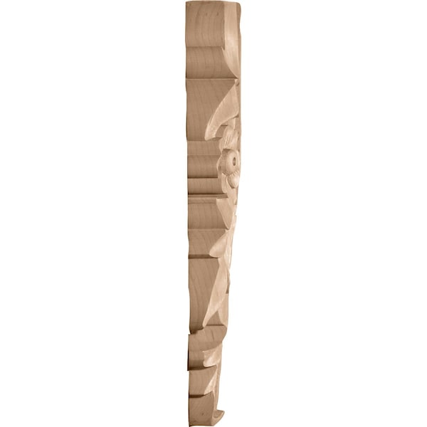 Ekena Millwork 5 1/8"W x 9"H x 1"D, Medium Dover Drop, Rubberwood - ONL05X09X01DRRW