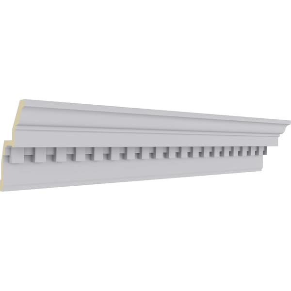 Ekena Millwork 6 3/4"H x 4 3/4"P x 8 3/8"F x 94 1/2"L Dentil Crown Moulding - MLD06X04X08DE