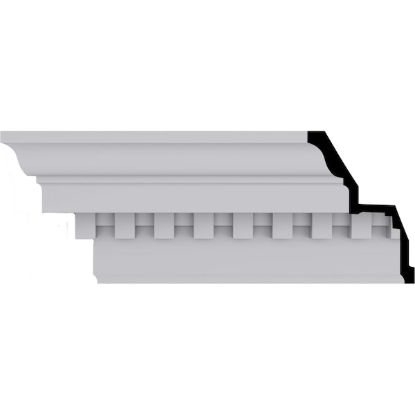 Ekena Millwork 6 3/4"H x 4 3/4"P x 8 3/8"F x 94 1/2"L Dentil Crown Moulding - MLD06X04X08DE