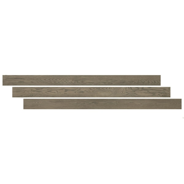 Msi LVT Trim, Wood, Gray-Dark, 48 in L, 0.63 in W, Low Gloss - ZOR-LVT-TR-0597