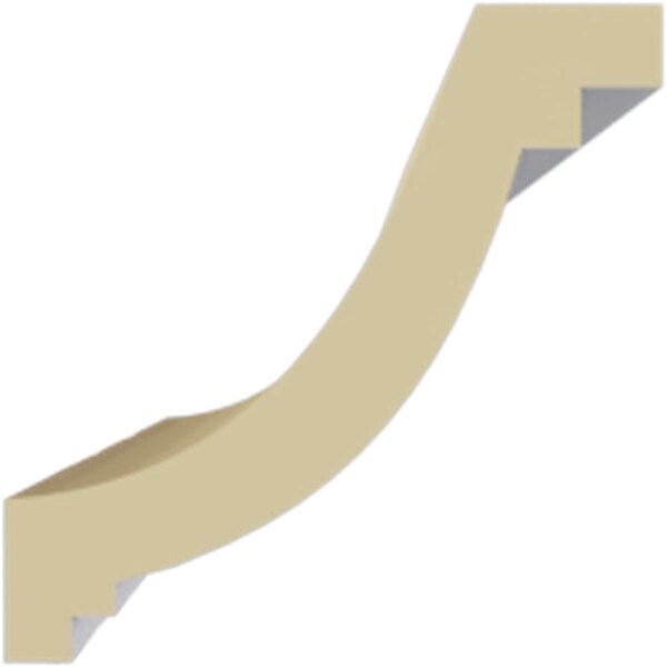 Ekena Millwork Ceiling Ring, Polyurethane, 94-1/2 in L, 2 in H, Factory Primed - MLD02X02X02MD
