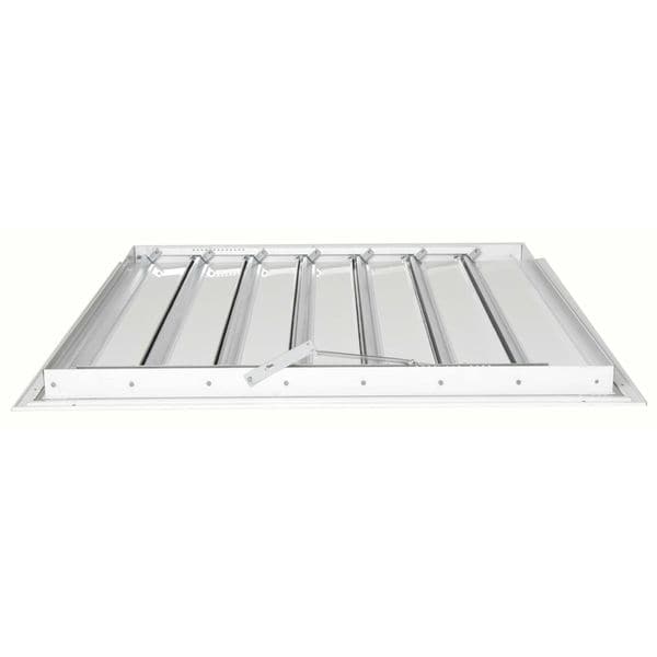 Dayton 36 in Manual Damper, 33 in x 38 in, Aluminum - 3HHR5