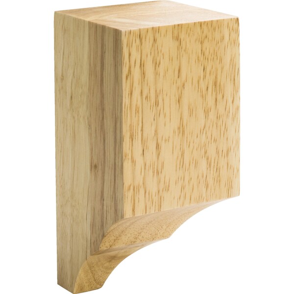 Hardware Resources Rubberwood, 6-1/4" H, 3" W, Unfinished - MCB-2-RW
