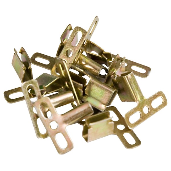 Ekena Millwork Shutter Clips for hidden installation method for Standard Size Lifetime Vinyl Shutters (12/bag) - LVSC0012