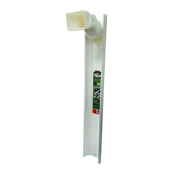 Frost King Frost King Tilt N' Drain 2 in. H X 5.5 in. W X 6 ft. L White Vinyl Downspout Extension - GWS3W