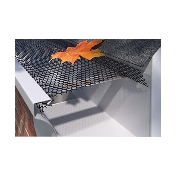 E-Z-Gutter Guard E-Z-ZipTight Powder Coated Steel Mesh Gutter Guards for 5in Gutters, Covers 40ft - EZZ510-2