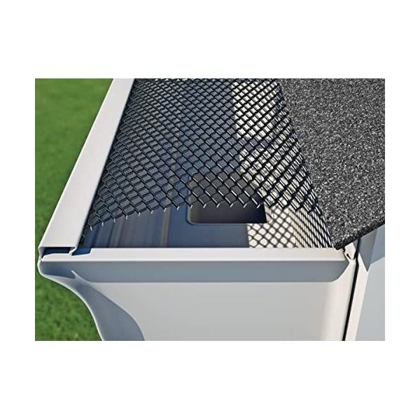 E-Z-Gutter Guard E-Z-ZipTight Powder Coated Steel Mesh Gutter Guards for 5in Gutters, Covers 40ft - EZZ510-2