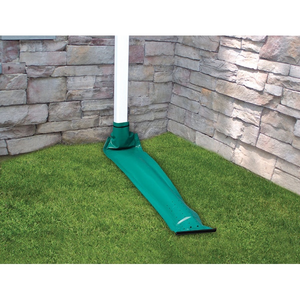 Rain Drain Frost King Drain Away 0.1 in. H X 9 in. W X 46 in. L Green Vinyl Downspout Extension - DE46
