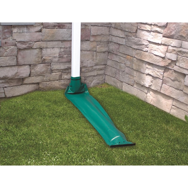 Rain Drain Frost King Drain Away 0.1 in. H X 9 in. W X 46 in. L Green Vinyl Downspout Extension - DE46