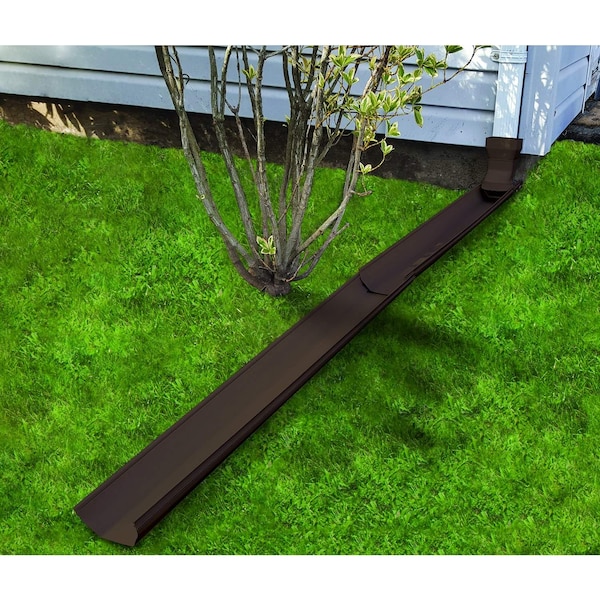 Frost King Frost King Tilt N' Drain 2 in. H X 5.5 in. W X 6 ft. L Brown Vinyl Downspout Extension - GWS3B