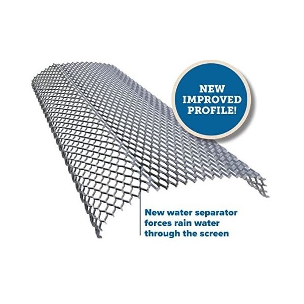 E-Z-Gutter Guard E-Z-Quick Aluminum Mesh Gutter Guards for 6in Gutters, Covers 39.25ft - EZQ510
