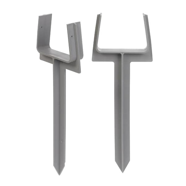 Amerimax Home Products Amerimax 10.5 in. H X 3 in. W X 2 in. L Gray Vinyl K Downspout Anchor - 85210