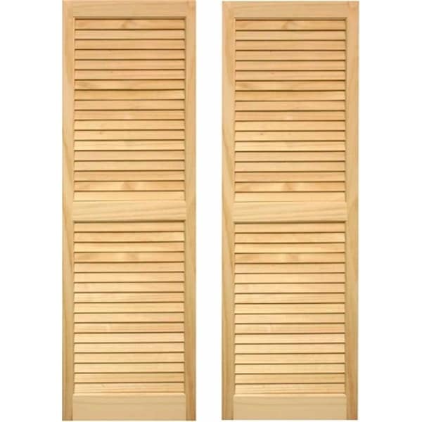 Designs-Done-Right Exterior Louvered Shutters 15 x 51 in. - DE2609811
