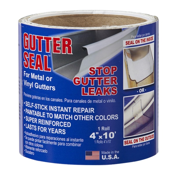 Gutter Seal Gutter Seal 4 in. W X 10 ft. L Aluminum Gutter Seal Liner Clear - GSL410
