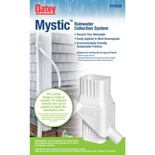 Oatey Oatey Mystic 8 in. H X 4 in. W X 6 in. L White Plastic Rain Collection System - 14209