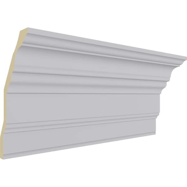 Ekena Millwork 13"H x 6 7/8"P x 14 5/8"F x 94 1/2"L Eris Smooth Crown Moulding - MLD13X07X12ER