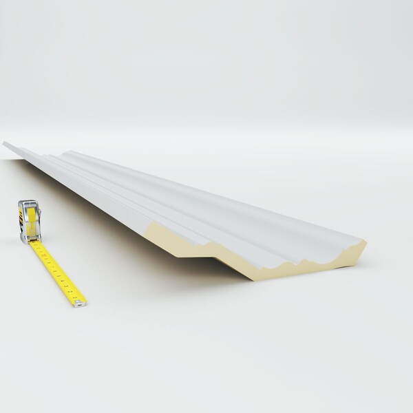 Ekena Millwork 13"H x 6 7/8"P x 14 5/8"F x 94 1/2"L Eris Smooth Crown Moulding - MLD13X07X12ER
