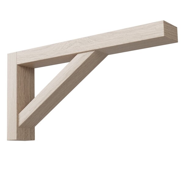 Designs Of Distinction Lexington Bar Bracket - Narrow, White Oak - 01605007WK1