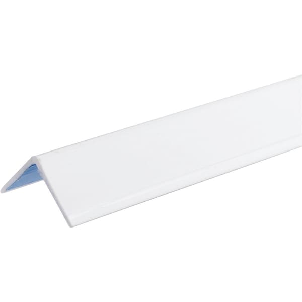 Wallprotex 1-1/8 In. x 8 Ft. White Self-Adhesive Corner Guard - SS8118C-11045