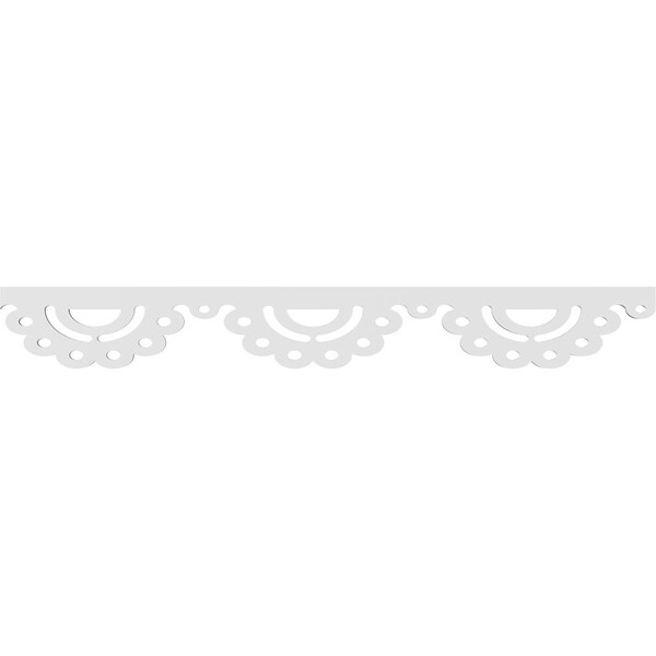 Ekena Millwork Paityn Architectural Grade PVC Running Trim, 6"H x 5/8"P x 48"L - RUNP06X0625X48PAI