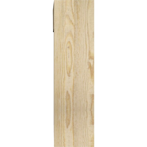 Ekena Millwork Thorton Traditional Rough Sawn Bracket w/ Offset Brace, Douglas Fir, 6"W x 18"D x 22"H - BKT0604X18X22THR01RDF