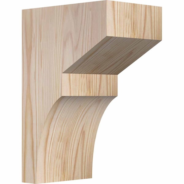 Ekena Millwork Monterey Smooth Corbel, Douglas Fir, 5 1/2"W x 8"D x 12"H - COR06X08X12MON00SDF