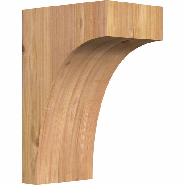 Ekena Millwork Huntington Smooth Corbel, Western Red Cedar, 5 1/2"W x 8"D x 12"H - COR06X08X12HUN00SWR