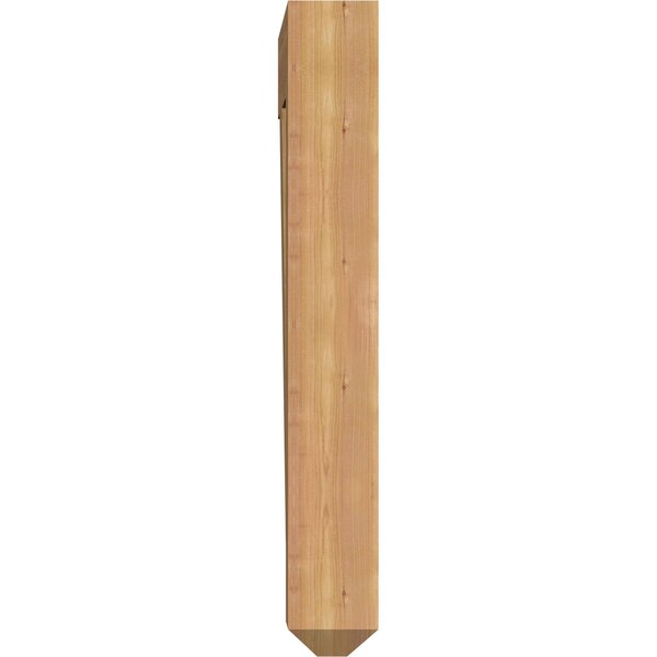 Ekena Millwork Thorton Craftsman Smooth Bracket, Western Red Cedar, 5 1/2"W x 28"D x 40"H - BKT06X28X40THR04SWR