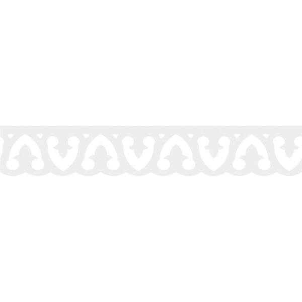 Ekena Millwork Metamora Architectural Grade PVC Running Trim, 8"H x 5/8"P x 48"L - RUNP08X0625X48MET