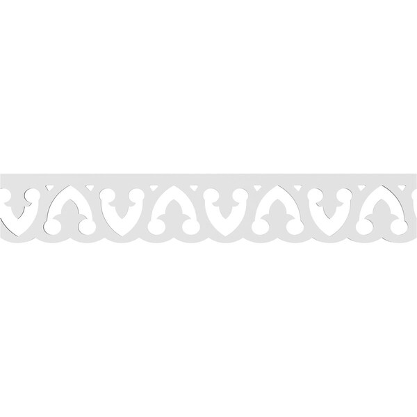 Ekena Millwork Metamora Architectural Grade PVC Running Trim, 8"H x 5/8"P x 48"L - RUNP08X0625X48MET