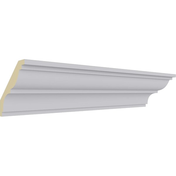 Ekena Millwork 3 3/8"H x 3 1/2"P x 4 3/4"F x 94 1/2"L Traditional Smooth Crown Moulding - MLD03X03X04TR