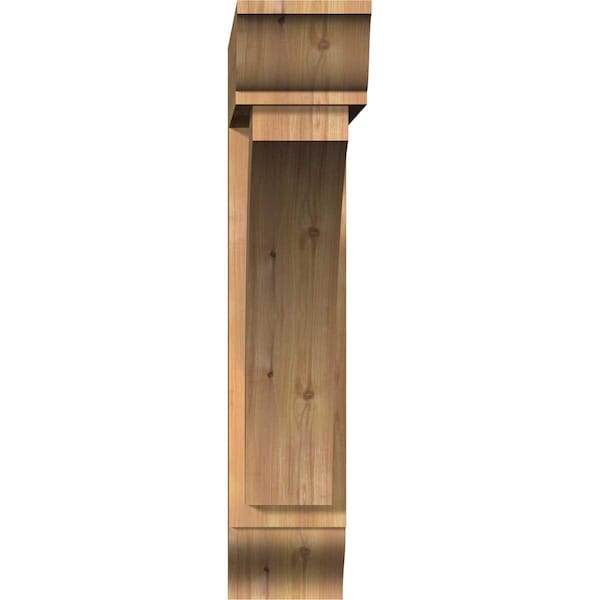 Ekena Millwork Thorton Traditional Smooth Bracket w/ Offset Brace, Western Red Cedar, 7 1/2"W x 36"D x 36"H - BKT0806X36X36THR01SWR