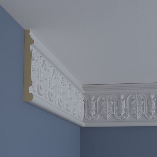 Ekena Millwork Chair Rail, High Density Urethane, 96 in L, 7 in H - MLD07X01AS