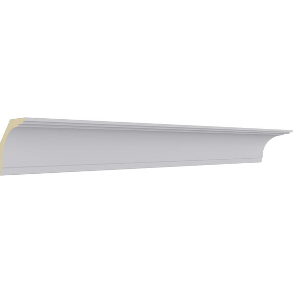 Ekena Millwork Ceiling Medallion, Polyurethane, 94-1/2 in L, 4-1/4 in H, Factory Primed - MLD04X04X06BR