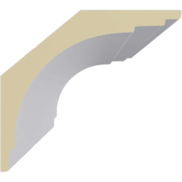 Ekena Millwork Ceiling Medallion, Polyurethane, 94-1/2 in L, 4-1/4 in H, Factory Primed - MLD04X04X06BR