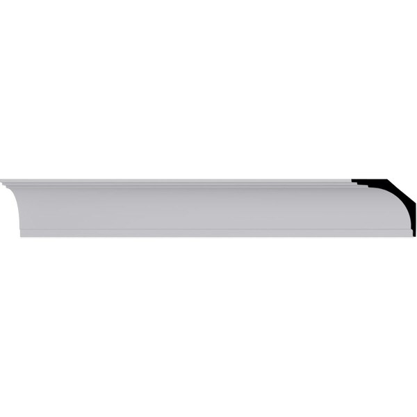 Ekena Millwork Ceiling Medallion, Polyurethane, 94-1/2 in L, 4-1/4 in H, Factory Primed - MLD04X04X06BR