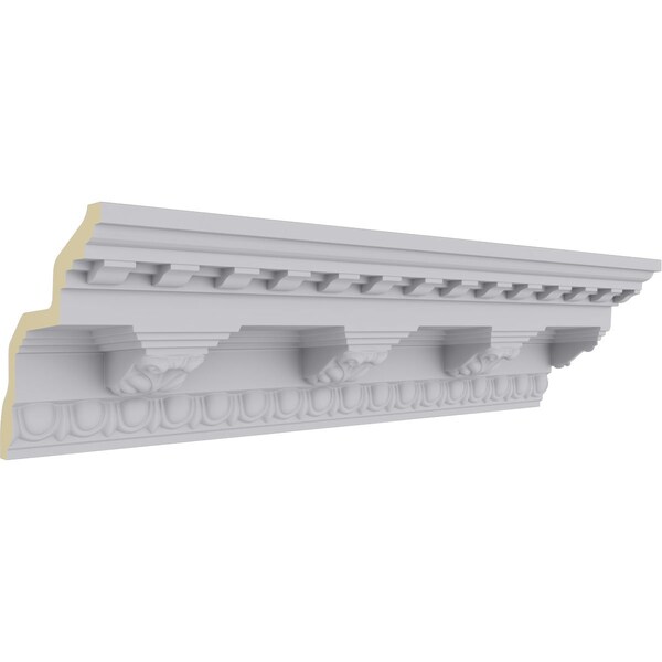 Ekena Millwork 6 1/2"H x 6 1/2"P x 9 1/4"F x 94 1/2"L Stockport Crown Moulding - MLD06X06X09ST