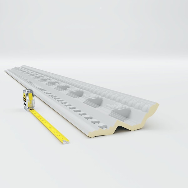 Ekena Millwork 6 1/2"H x 6 1/2"P x 9 1/4"F x 94 1/2"L Stockport Crown Moulding - MLD06X06X09ST