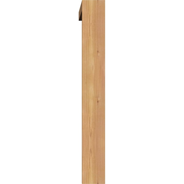 Ekena Millwork Thorton Block Smooth Bracket w/ Offset Brace, Western Red Cedar, 3 1/2"W x 24"D x 28"H - BKT0402X24X28THR05SWR