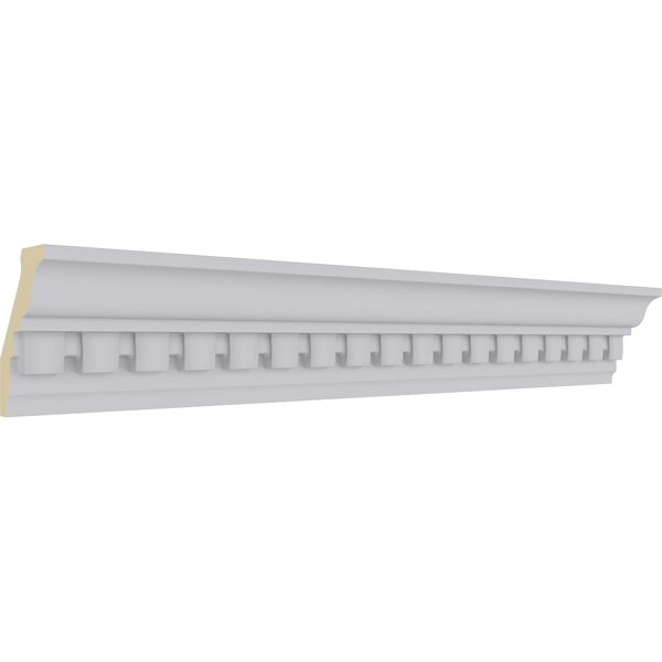 Ekena Millwork 2 3/4"H x 1 7/8"P x 3 1/4"F x 94 1/2"L, (1" Repeat) Dentil Crown Moulding - MLD03X01X03DE