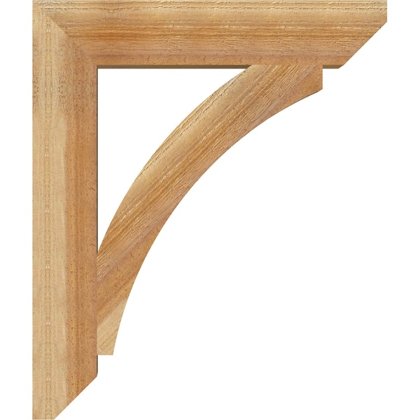 Ekena Millwork Thorton Slat Rough Sawn Bracket, Western Red Cedar, 4"W x 22"D x 26"H - BKT04X22X26THR06RWR
