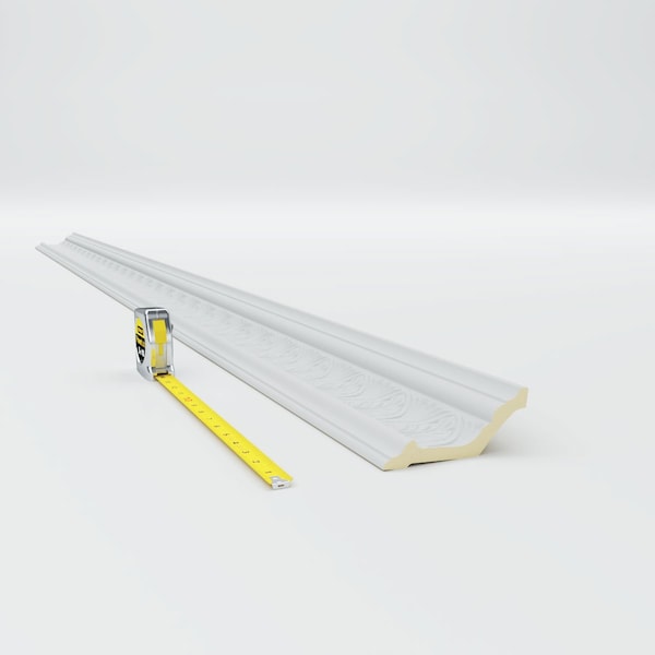 Ekena Millwork 5"H x 2 1/2"P x 5 1/2"F x 94 1/2"L Asa Acanthus Leaf Crown Moulding - MLD04X02X05AS