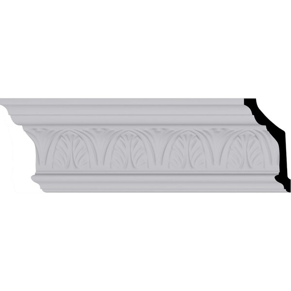 Ekena Millwork 5"H x 2 1/2"P x 5 1/2"F x 94 1/2"L Asa Acanthus Leaf Crown Moulding - MLD04X02X05AS