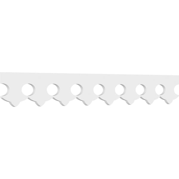 Ekena Millwork Columbia Architectural Grade PVC Running Trim, 6"H x 5/8"P x 48"L - RUNP06X0625X48CLM