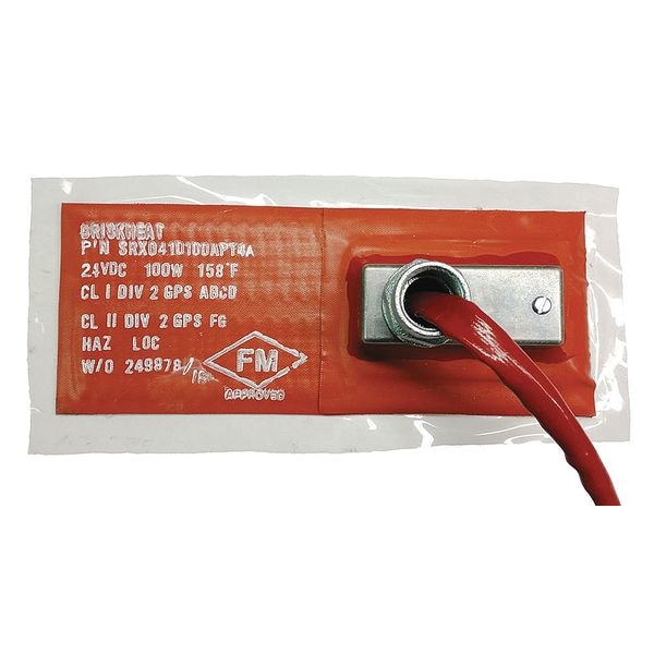 Briskheat Heating Blanket, Hazardous-Area, 240V, 720W, 12"W x 24"L, PSA, T4A - SRX12247202PT4A