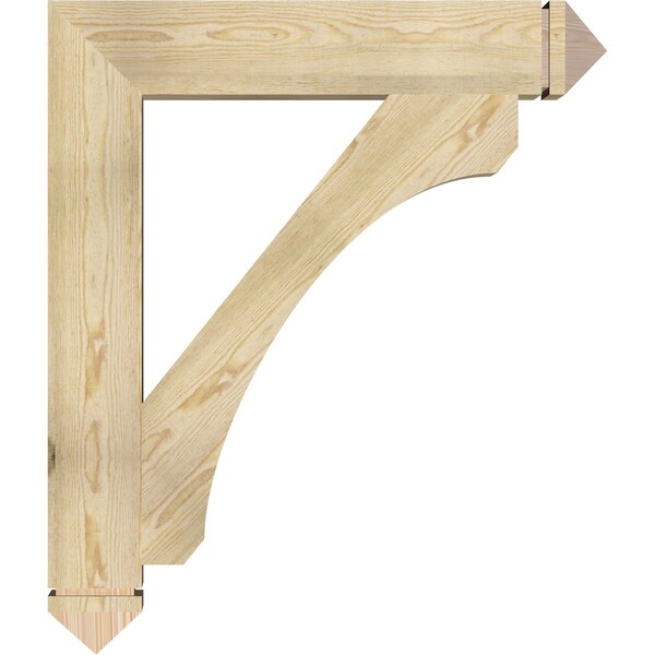 Ekena Millwork Legacy Arts & Crafts Rough Sawn Bracket, Douglas Fir, 6"W x 36"D x 42"H - BKT06X36X42LEC03RDF
