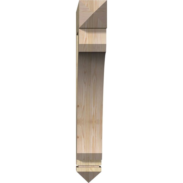 Ekena Millwork Legacy Arts & Crafts Rough Sawn Bracket, Douglas Fir, 6"W x 36"D x 42"H - BKT06X36X42LEC03RDF